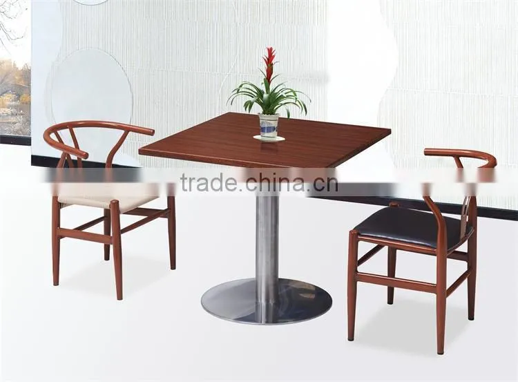 Antique Style Metal Material Dining Chair Y Shape Chair for Restaurant