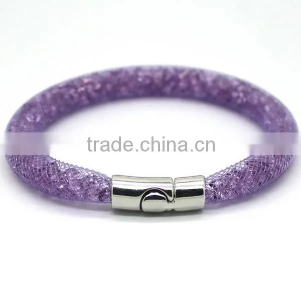 newest magnetic cross wrap mixed crystal bracelet