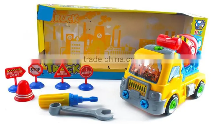 Intellect diy toy truck kids assembling toys