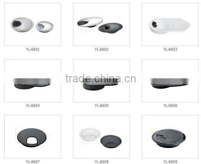 Desk Grommet Round Plastic Aluminium for office desk