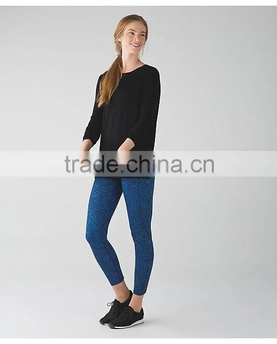 wholesale Custom fashion breathable Skinny yoga pants for women 2015 sportswear manufacturer