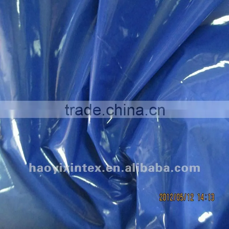 Pu Coated Fabric 100%Poliester Bright Pu Coated Taffeta Fabric For Garment