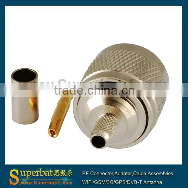 Revised N male to RF - N connector for coax cable LMR195 RG400