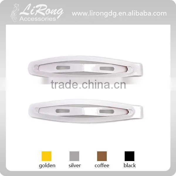 60mm Korean Style White Painted Snap Clip Hair Ornament