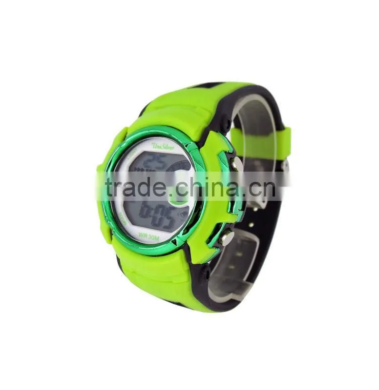 light green case LCD digital watches