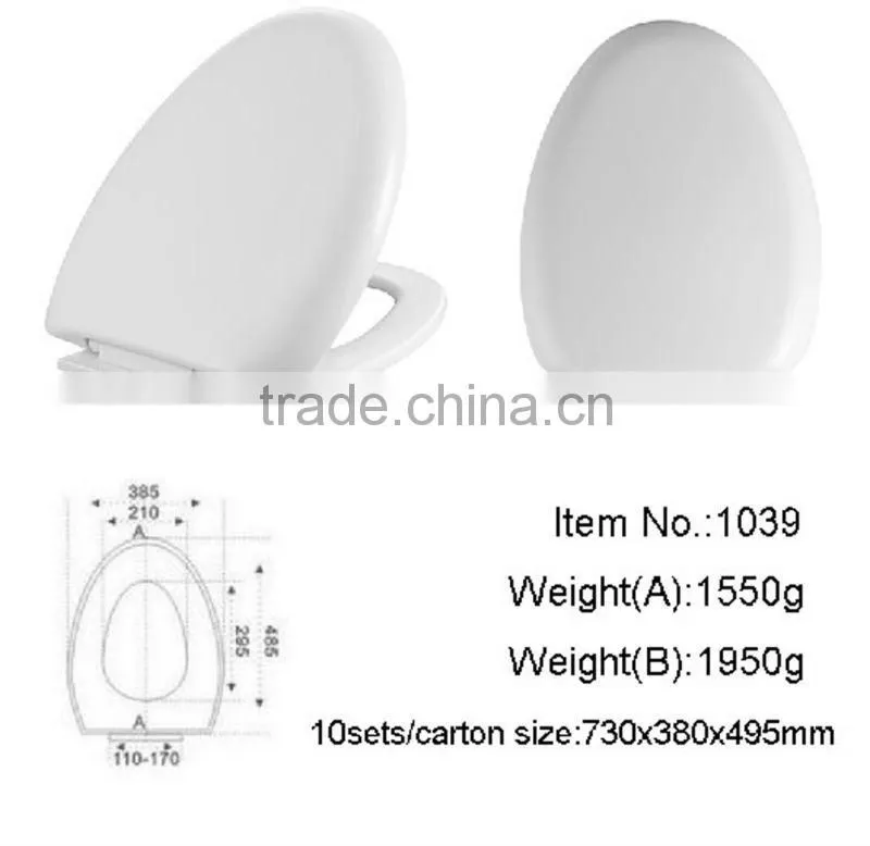 slow drop water closet family toilet seat for wc 1039