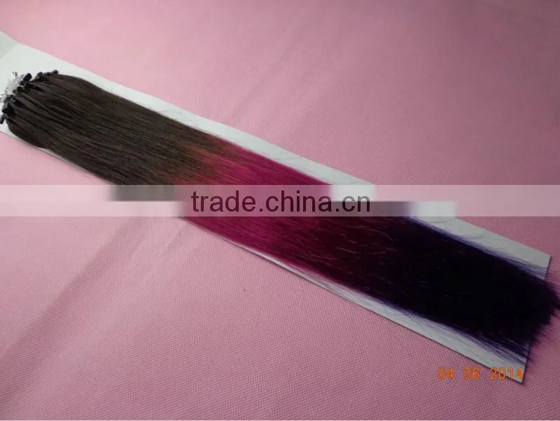 European Ombre Micro Loop Ring Hair Extension