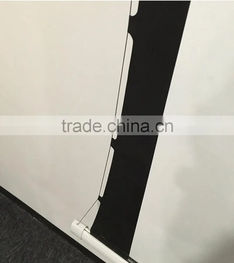 luxury tab tension projection screen with soft matte white fabric 12 inch 16:9