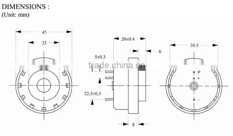 FB-45SP DT/PT extremely loud signal transmitter with wire (FBELE)