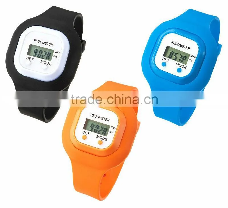 Silicone Slap Watch With Pedometer