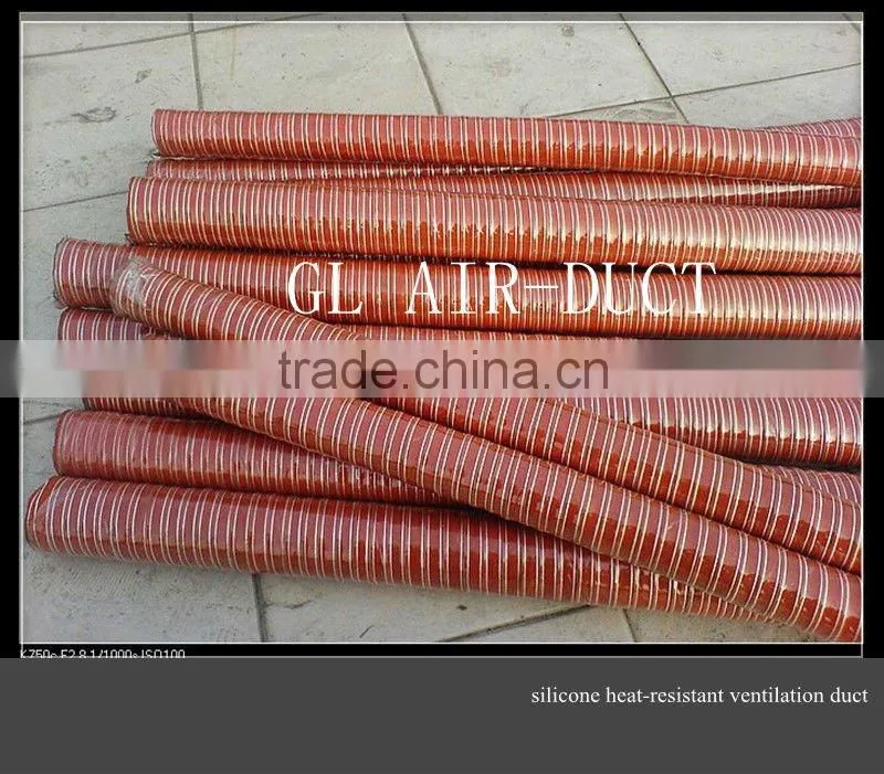 high temperature red silicone coated tube
