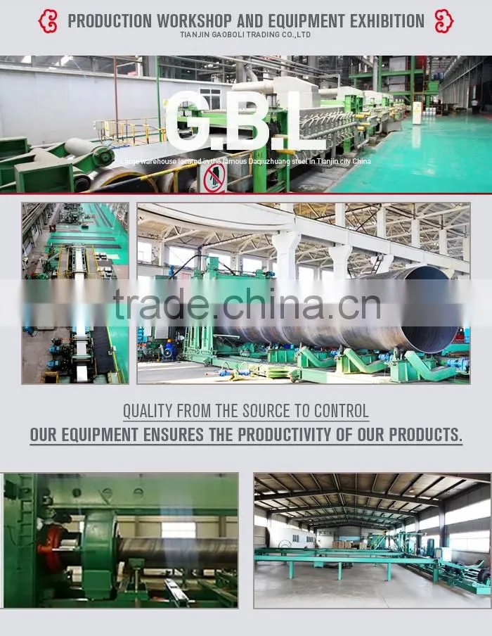 Carbon spiral 1400mm welded steel pipe