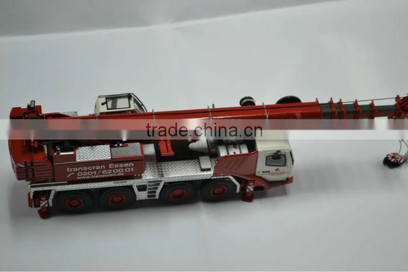 1:50 scale diecast metal construction truck crane model
