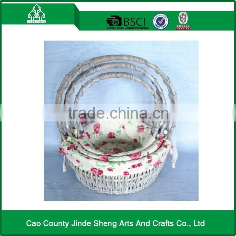 Home Decoration willow fabric willow basket / modern willow picnic basket with good quality