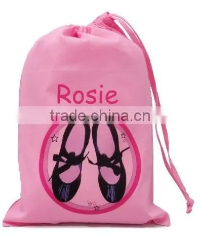 cotton muslin drawstring shoe bag ,travel shoe bag