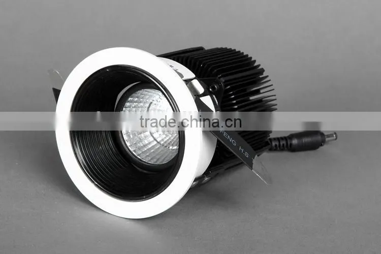 6w 9w 13w led spot light with black anti-glare inner ring