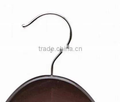 Metal hook for Cheap Wooden clothes hanger