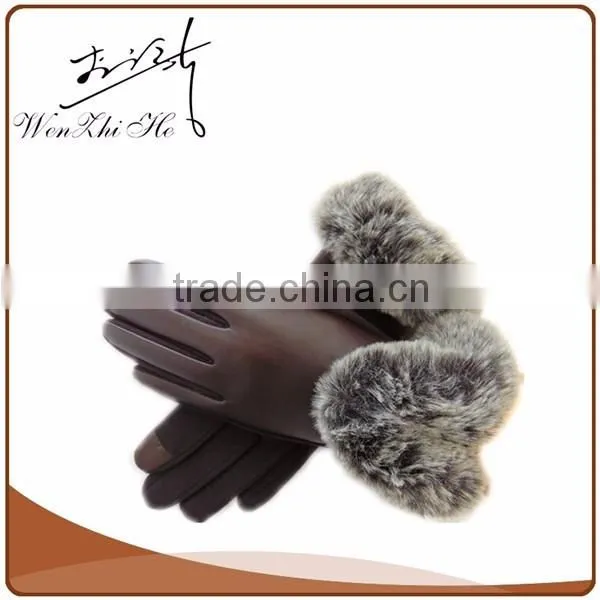 Discount Ladies Ostrich Skin Cashmere Lined Leather Gloves