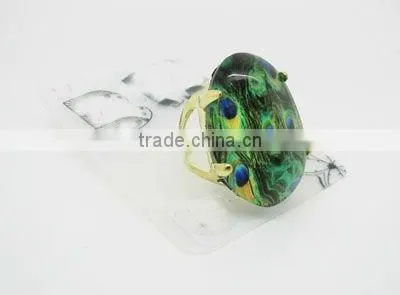 2013 hot peacock design ring,Green peacock ring,Fashion ladies ring