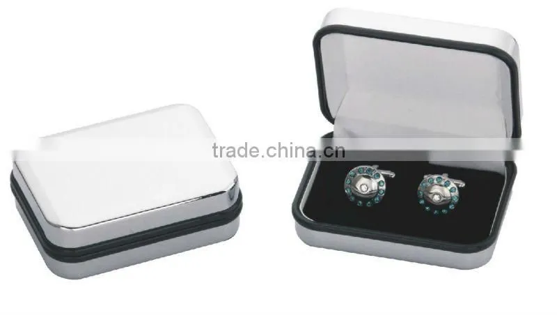 Metal cufflink box
