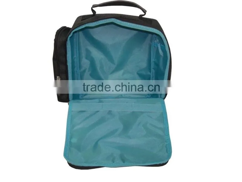 2016 latest USA style polyester low moq custom travel wash bag toiletry bag for Men