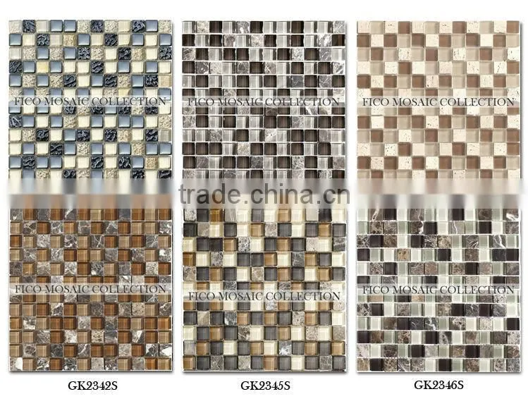 Fico mosaic, GZ3394CS-1, coconut shell mosaic tiles