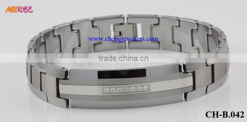 2015 IP black tungsten cool bracelets,stylish bracelets,tungsten jewelers