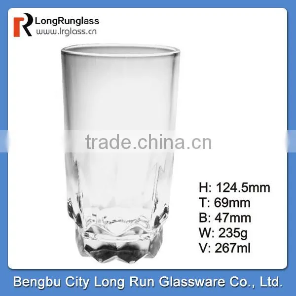 LongRun 280ml old fashioned home use glassware water glass fruit drinks glass glass