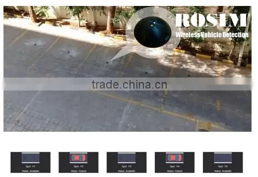 Wireless motion sensor parking space sensor of magnetic and optic for smart parking system