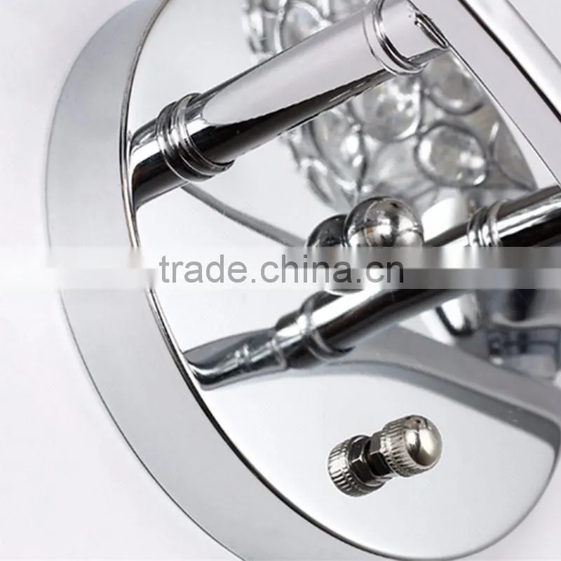 E14 contemporary indoor 2-lamps crystal lighting wall light 110-240v ac