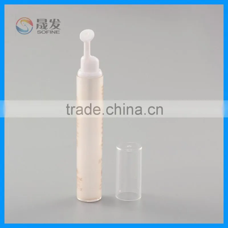 Plastic round eye cream pump bottle