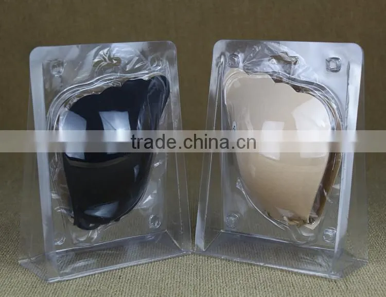 Junyan hot sale nude black invisible cloth silicone bra with string