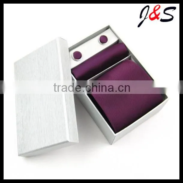 fashion 100%silk or 100% polyester tie and cufflinks set 016