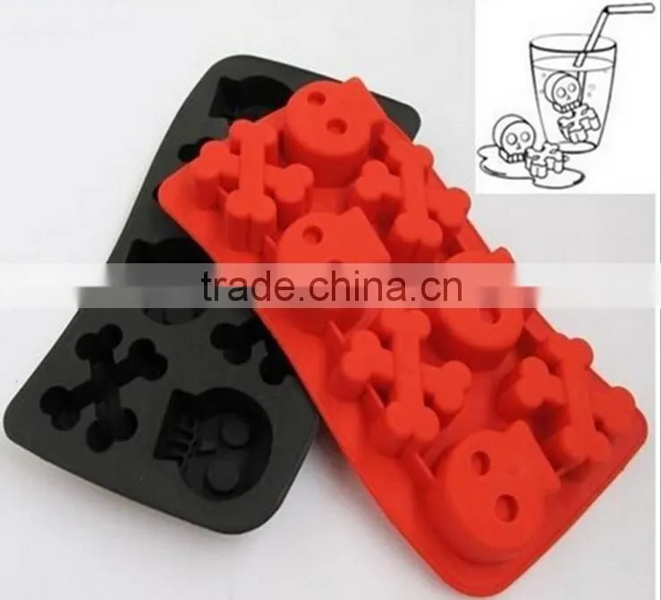 Skull Silicone cookies mold,Alibaba China cake mold,ice mold