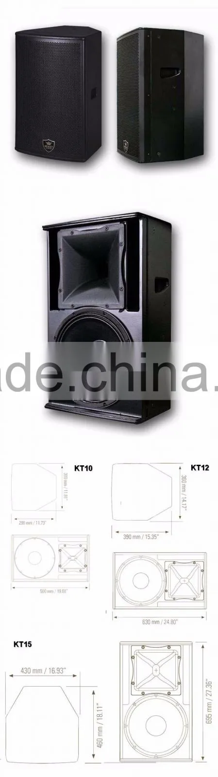 KTV professional indoor concert sound systems for karaoke KT15