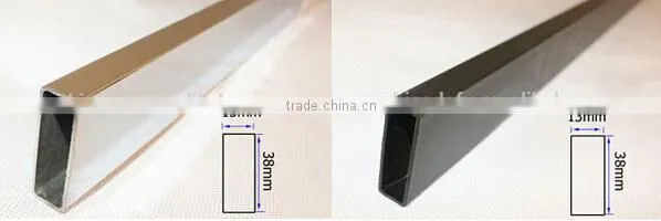Metal chrome 15*30 oval tube
