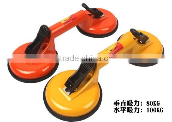 DETO High quality three claws rubber plate rotatable multifunctional glass sucker