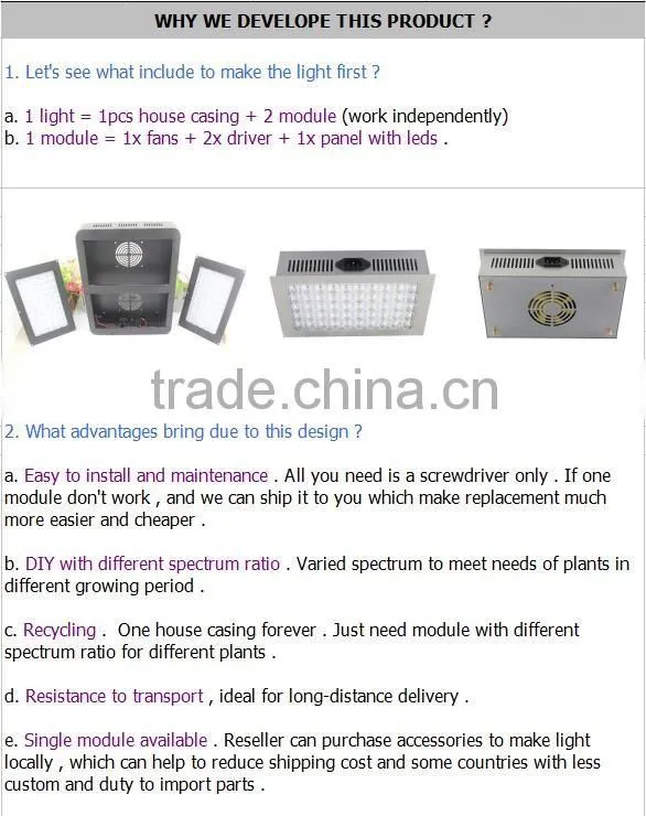 Grow Led 2016 Full Spectrum Grow Light 150W Module Design for Full Cycle Growing