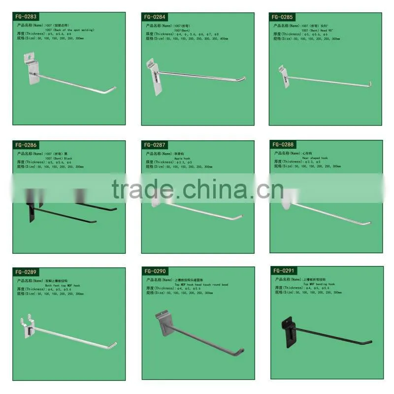 Wholesale factory metal slatwall chrome wire mesh shelf