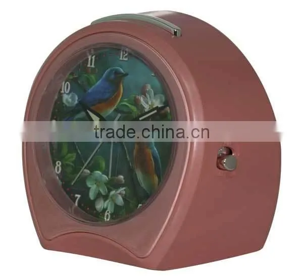 Promotion musical alarm clocks good reputation/Melody table clocks hot sale types