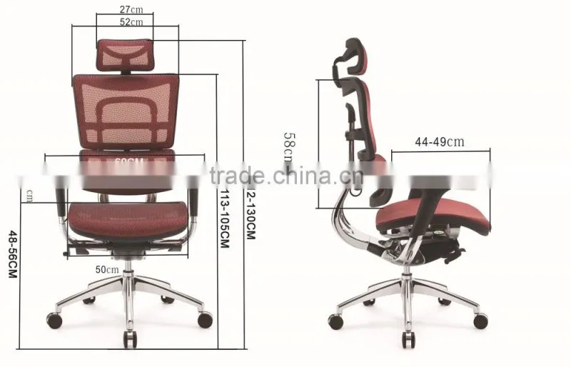 high back black full mesh chair with headrest