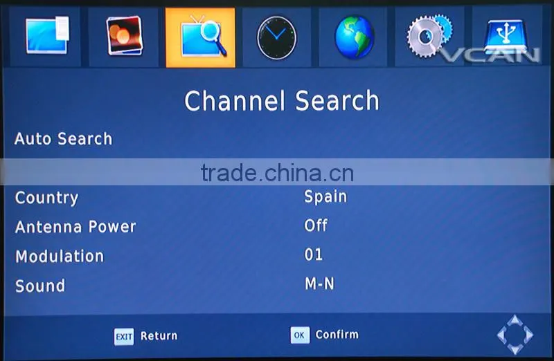 VCAN0870 Philippine home ISDB-T digital tv box MPEG4 full segment USB recorder