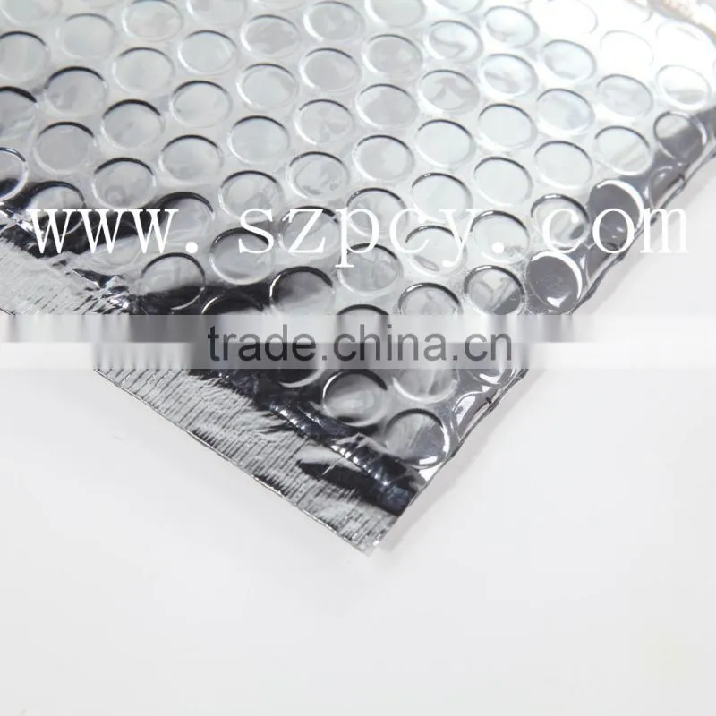 light silver metallic bubble mailers