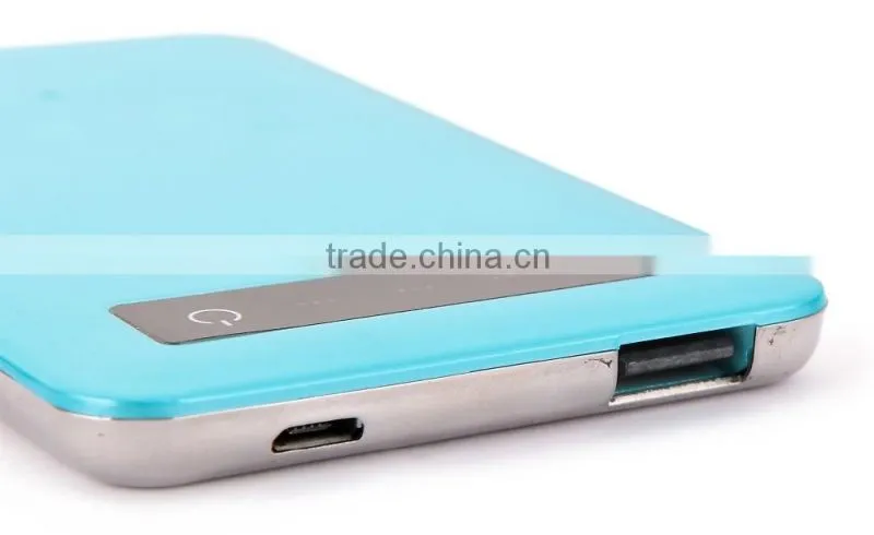 2016 Ultra-slim smart power bank for Android and iphone