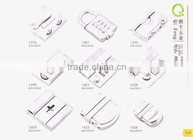 Qifeng new design turn lock,bag accessories