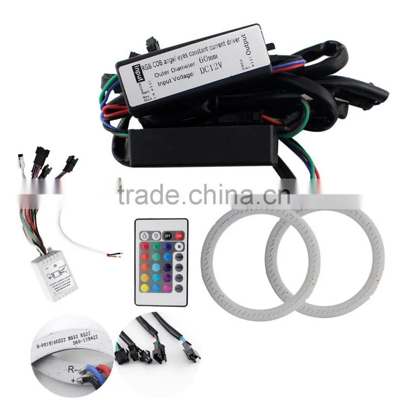 High power COB RGB led angel eye head lamp
