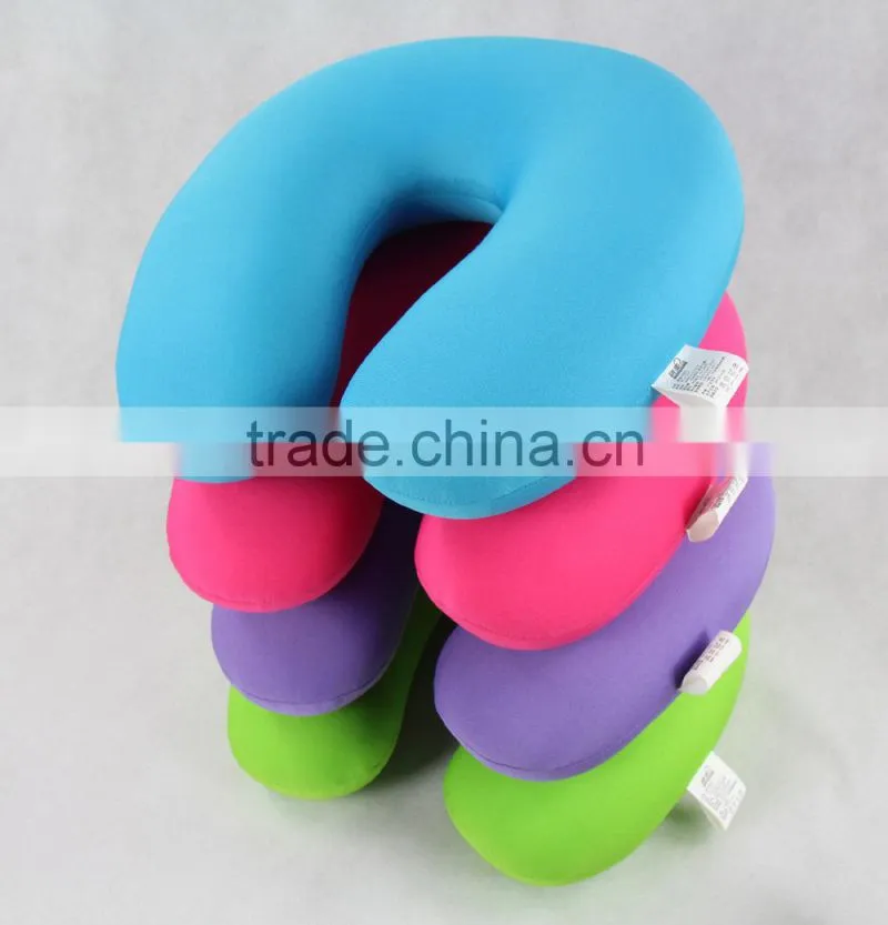 Spandex fabric solid color u shape microbeads pillow