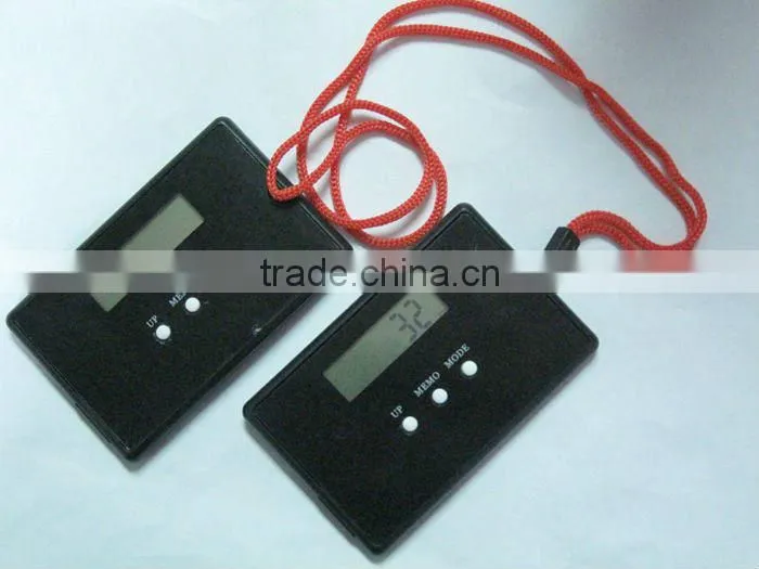cheap promotional item 3d sensor multifunction pmemory edometer with lanyard gift pedometer