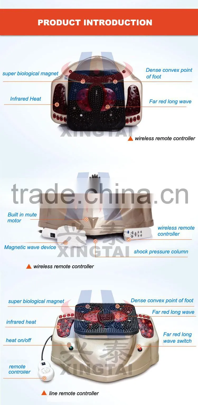 XT-8805-7 Body Vibrating Infrared Function Magnet Theatment Health Care Blood Circulation Beautify Leg and Foot Massage Machine