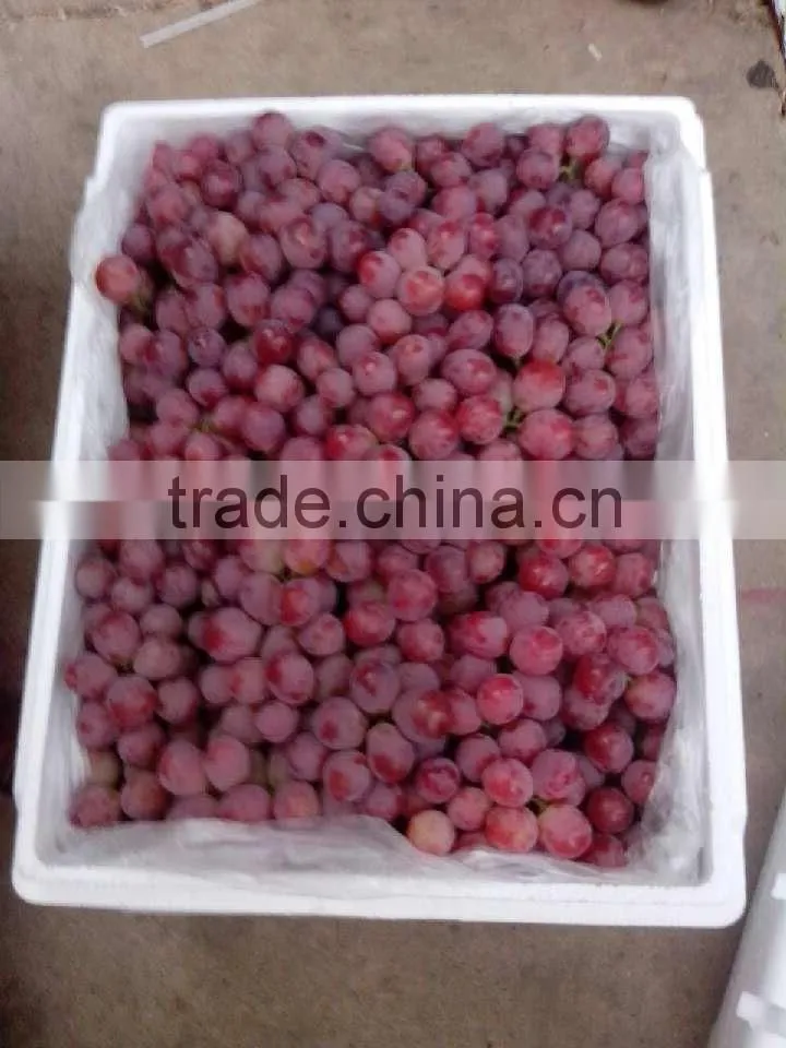 Chinese red globe grapes size